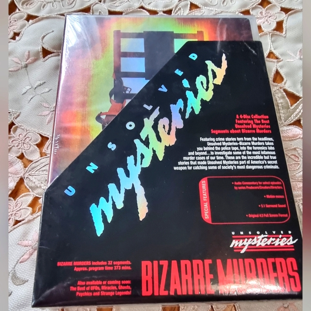 🆕️ Unsolved Mysteries Bizarre Murders 4-Disc DVD Collection